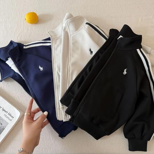 【秋冬儿童棒球服】洋气宝宝潮牌夹克 韩版潮儿童纯色开衫外套 商品图1