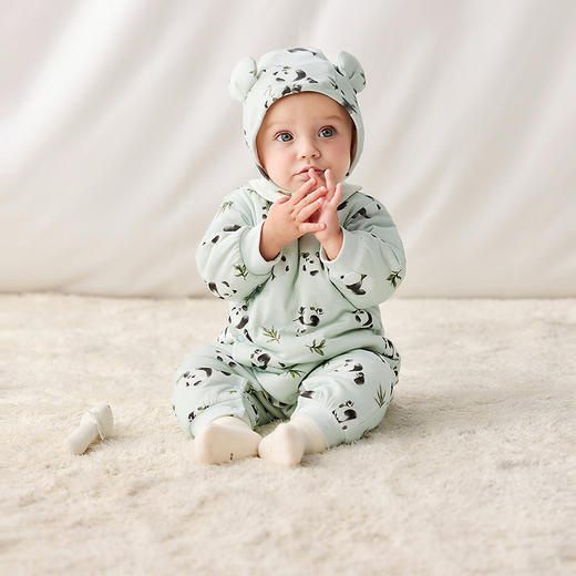 【5A抑菌】迷你巴拉婴儿衣服男女宝宝透湿发热保暖柔软连体衣 商品图2