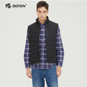 波顿男士秋冬季轻薄立领羽绒马甲MC783321