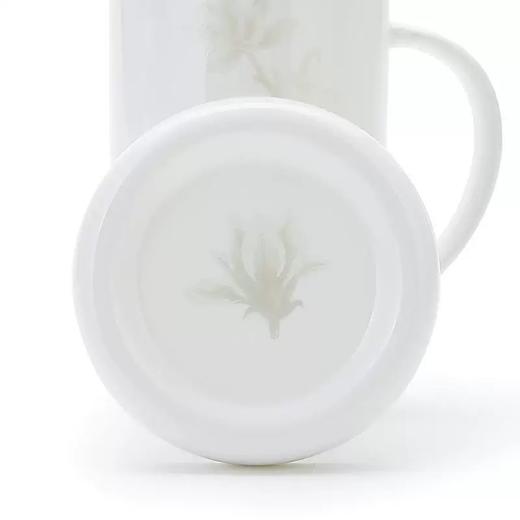 【6F】玛戈隆特白玉兰骨瓷希尔顿盖杯马克杯办公室水杯下午茶创意茶杯 商品图2