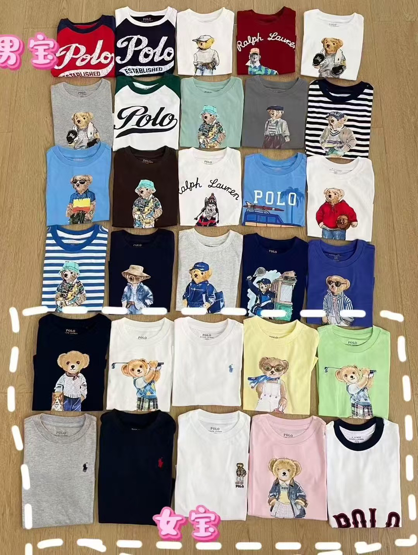 【25年新品团购】RL拉芙长袖T恤 2-12岁童装长袖 T恤 杂款不挑色 选男童或女童 随机搭配3件发货