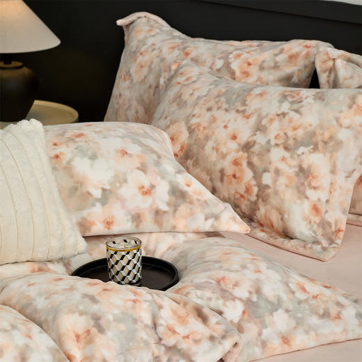 【新一代艾能发热柔暖面料】【门店同款】1S速热升温8℃艾能绒四件套 热力短绒双重暖感原生抑菌套件 商品图5