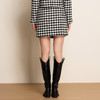 EITIE爱特爱冬季新款时尚高腰复古千鸟格通勤半身裙8006708 商品缩略图4