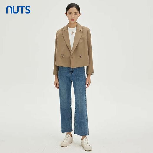 NUTS春秋季新款西装外套休闲设计感小众短款上衣女333041171 商品图2