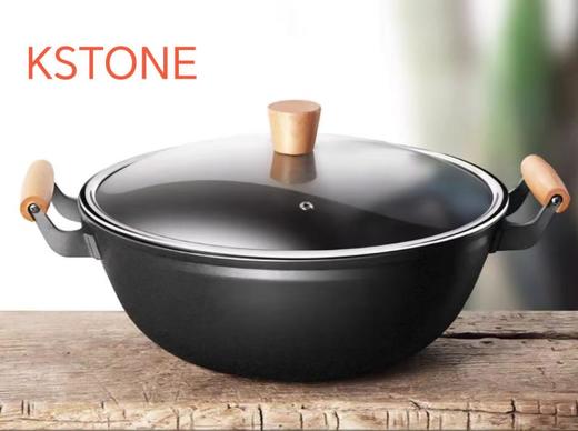 7F KSTONE司顿32厘米双耳纯铁炒锅 商品图0