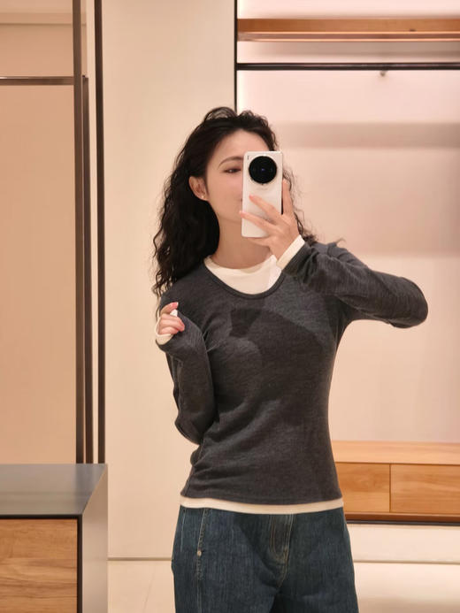 【高品质私服】【IC羊毛针织布双领假两件套头衫】周二（10.14）上午10点开始 G1580【无标出货 介意慎拍】 商品图0