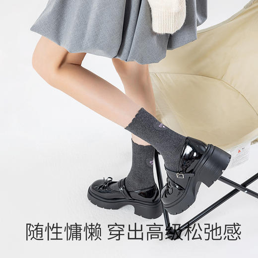 miu系木耳边女袜日系甜美穿搭必备透气舒适 商品图2