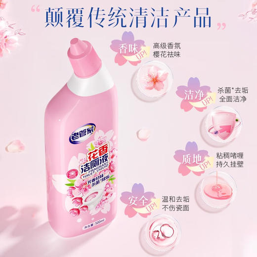 【自营】 老管家 花香洁厕液 高级香氛 浓稠啫喱 持久挂壁 500ml*2 商品图1