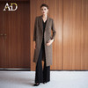 AD秋冬高级感棕色羊毛大衣女2025新款英伦风直筒中长款毛呢外套 商品缩略图2
