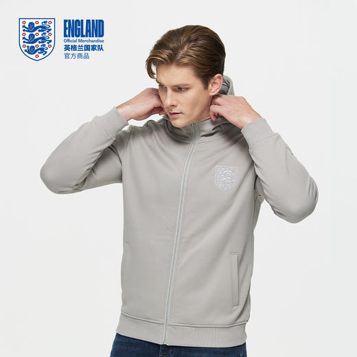 【官方正版】英格兰国家队 | 灰色连帽外套基础款简约百搭上衣 商品图3