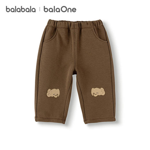 巴拉巴拉balaOne宝宝长裤加绒萝卜裤男童女童装冬季2025新款卡通 商品图4