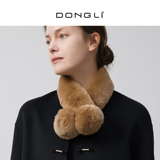 东黎 • 你本珍贵 女士秋冬獭兔毛皮围巾 5643 商品图8