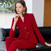 AD红色职业套装女2025新款秋冬高级感气质珠宝店酒店经理前台正装 商品缩略图3