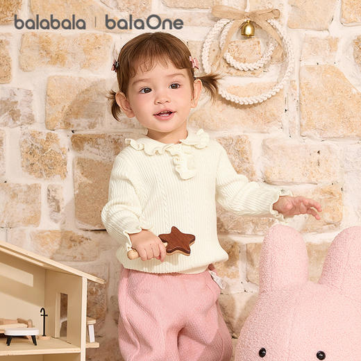 巴拉巴拉balaOne童装宝宝毛衣2025新款冬装婴儿针织衫女童毛衫萌 商品图0