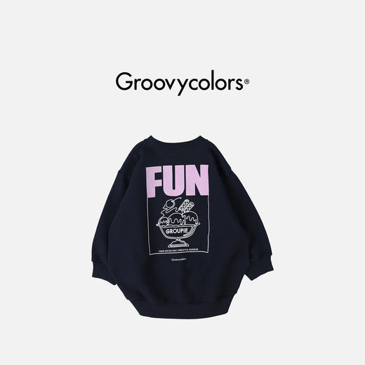 日本GC童装 Groovycolors SUNDAE 茧型轮廓卫衣 商品图1