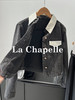 会员福利【精美刺绣牛仔】拉夏贝尔/La Chapelle高级感国风提花刺绣设计感牛仔外套撞色翻领夹克短外套 商品缩略图9