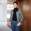 AD新款花色粗花呢小香风外套女2025新款秋冬气质圆领羊毛编织上衣 商品缩略图3
