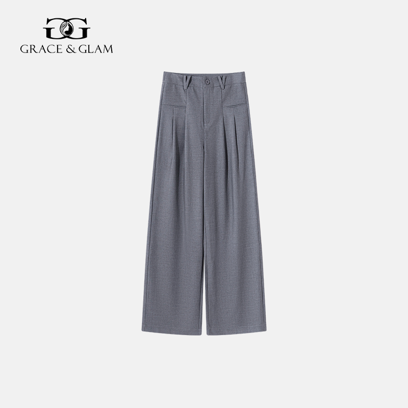 Grace&Glam 莱赛尔醋酸垂感西装超模裤