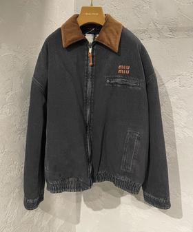 中性款翻领牛仔外套017