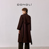 东黎 • 山羊绒女士秋冬西服翻领系带长款双面呢羊绒大衣 4A47 商品缩略图6