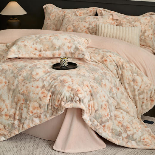 【新一代艾能发热柔暖面料】【门店同款】1S速热升温8℃艾能绒四件套 热力短绒双重暖感原生抑菌套件 商品图2