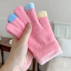 【新款】糖果马卡龙色系毛绒儿童手套 冬季防寒保暖加厚幼儿园小孩写字防冻手套 商品缩略图7