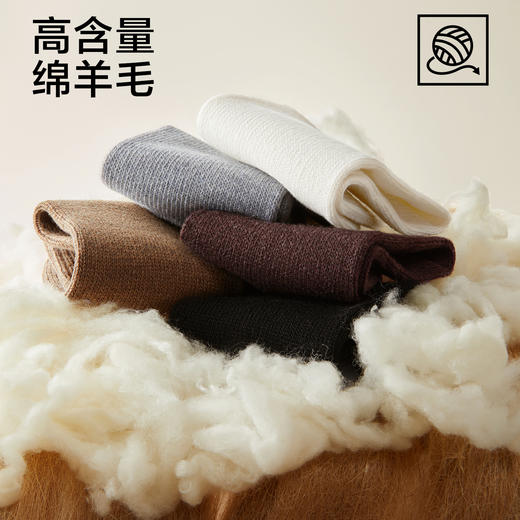 【新品上新】【粗针双针羊毛袜】有棵树10A级抗菌消臭女士加厚中筒袜3双装-S4058 商品图1