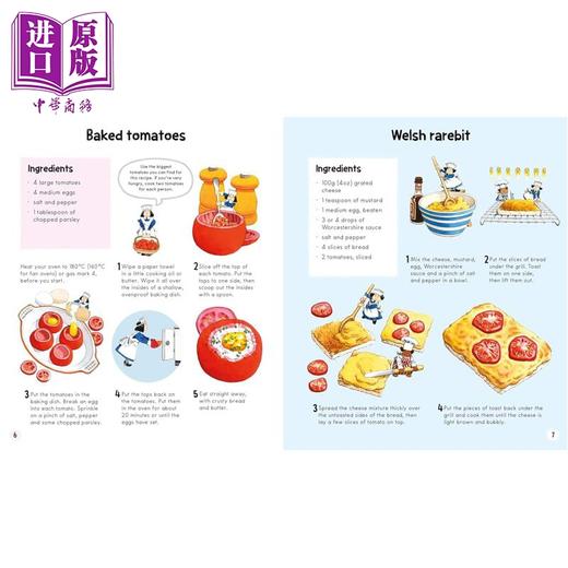 预售 【中商原版】 小朋友的烹饪书 First Cookbook 英文原版 儿童食谱绘本读物 赏心悦目的插图 简单易做的美味食谱 进口童书 7岁+ 商品图1