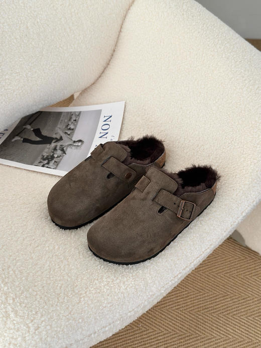 1013-2 免带 健康真软木底 升级真羊毛 博肯毛毛拖鞋 松弛感拉满 商品图7