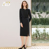 AD通勤职业连衣裙女2025新款秋冬高级感气质收腰显瘦中长款工作服 商品缩略图1