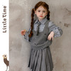 littletime女童套装2025秋冬新款儿童洋气条纹衬衫背心半裙三件套 商品缩略图2