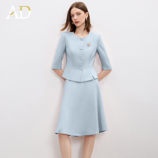 AD高端精致西装套装裙女2025新款秋季气质女神范职业装两件套工装 商品图2