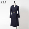 艾尚臣通勤西装连衣裙女新款藏青色职业装裙子高级感主持人工作服 商品缩略图0