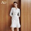 AD出席重要场合的裙子2025新款今年流行爆款米白色收腰西装连衣裙 商品缩略图3