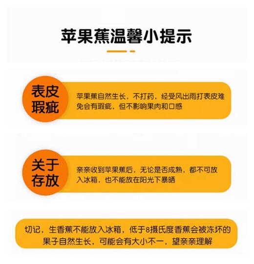 新鲜水果 海南苹果香蕉6.5元/斤 3斤装（称重退差，多退少补） 商品图4