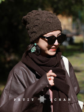 PETIT SCHAN小闪 #090 A Twisted Sense of Joy 开心麻花 牦牛绒骆驼绒混纺手纺纱手工编织冷帽