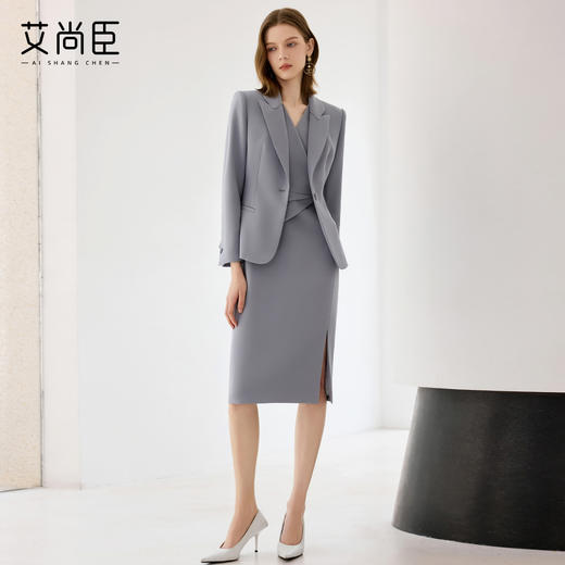 艾尚臣职业西装套裙女秋季轻职场通勤穿搭套装轻奢高级感OL工作服 商品图1