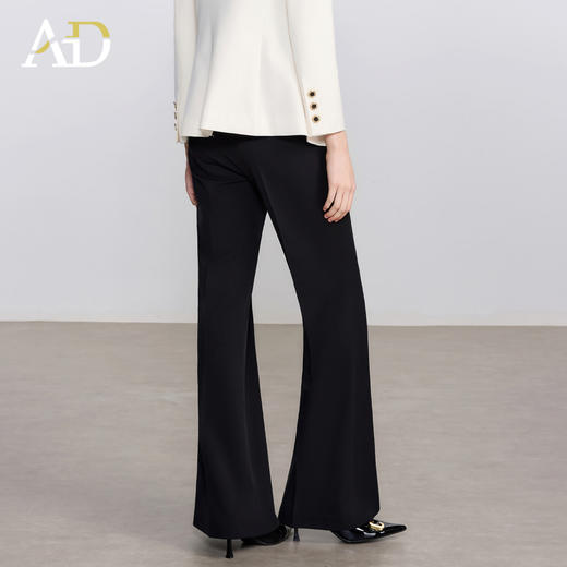 AD黑色西装裤女2025新款春秋高腰显瘦职业装气质高级感阔腿裤长裤 商品图4