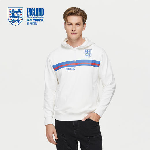 【官方正版】英格兰国家队 | 半拉链连帽卫衣户外运动休闲帽衫 商品图1