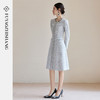 FUYAO扶摇 粗花呢小香风连衣裙女2025新款圆领长袖裙子通勤高级感 商品缩略图1