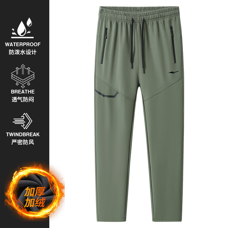心选丨鸿星尔克新款软壳户外休闲运动长裤软壳裤EK-HM2265