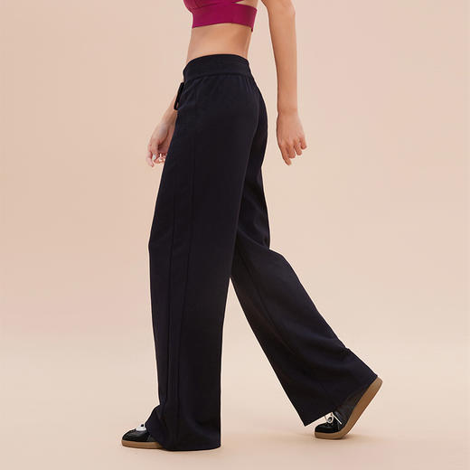 跃牌【轻匀系列】2025新款抽绳直筒运动裤高腰百搭宽松休闲裤阔腿显瘦健身运动长裤CK4022 商品图3