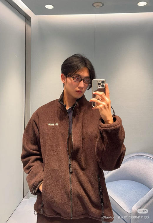 1013-7 排他性独家圆正miu独家专用摇粒绒 亲肤温润软摇粒绒 拉链运动衫 商品图13