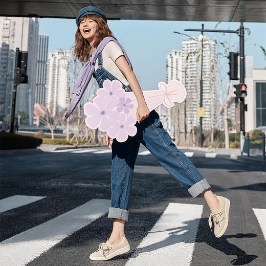 Pansy盼喜日本女鞋百搭一脚蹬鞋舒适透气鞋软底轻便HD4209 商品图1