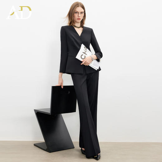 AD【辛芷蕾同款】办公室海妖风西装套装女时尚气质百搭职业阔腿裤 商品图2