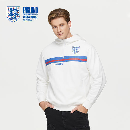 【官方正版】英格兰国家队 | 半拉链连帽卫衣户外运动休闲帽衫 商品图3