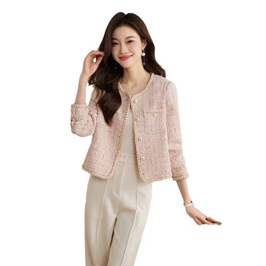 百媚生 粗花呢小香风短款上衣小个子 YB8916 商品图4