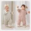 迷你巴拉巴拉婴儿衣服男女宝宝内里加绒棉服连体衣连帽爬服秋冬季 商品缩略图2