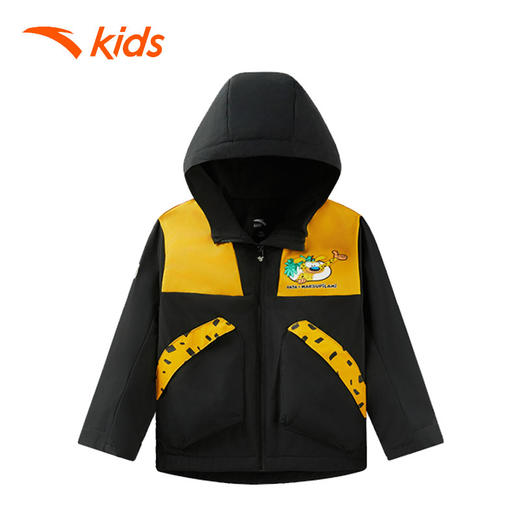 长尾豹IP安踏儿童男小童摇粒绒2025冬季防水厚外套352549603-1 商品图0