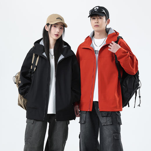 Schenvega 户外软壳外套 男女同款 加厚磨毛 多色可选 商品图0